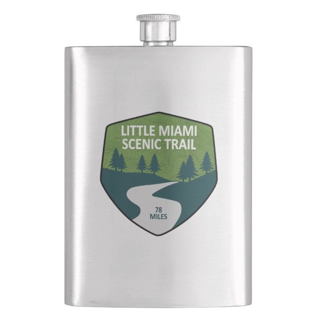 Little Miami Landschaftlich Trail Flachmann (Vorderseite)