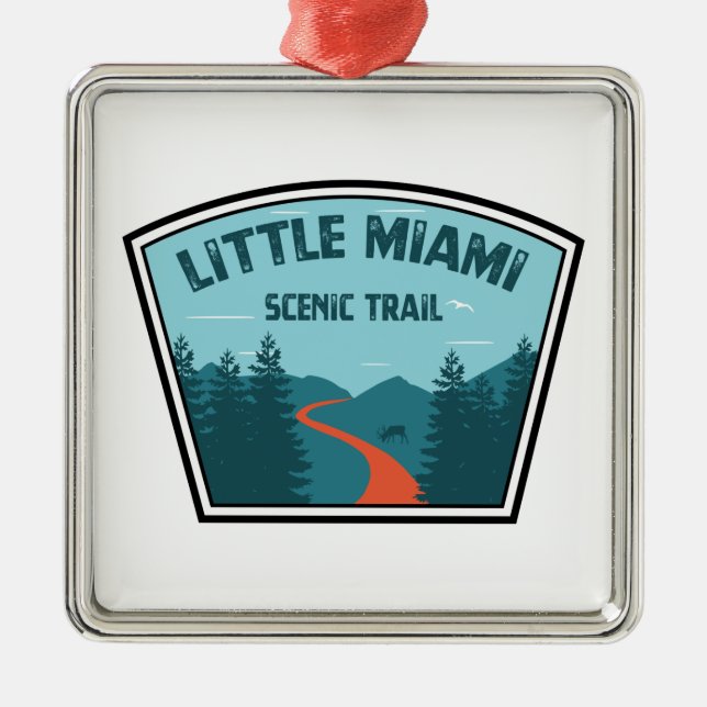 Little Miami Landschaftlich Trail Ornament Aus Metall (Vorne)