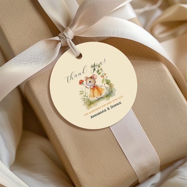 Little Mice Baby Dusche | Gastgeschenkanhänger Geschenkanhänger (Von Creator hochgeladen)