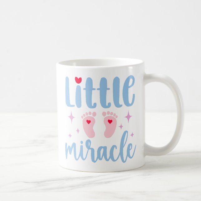"Little Miracle" Baby Quotes Kaffeetasse (Rechts)