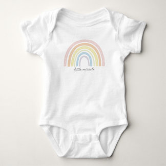 Little Miracle, Boho Rainbow Baby Strampler