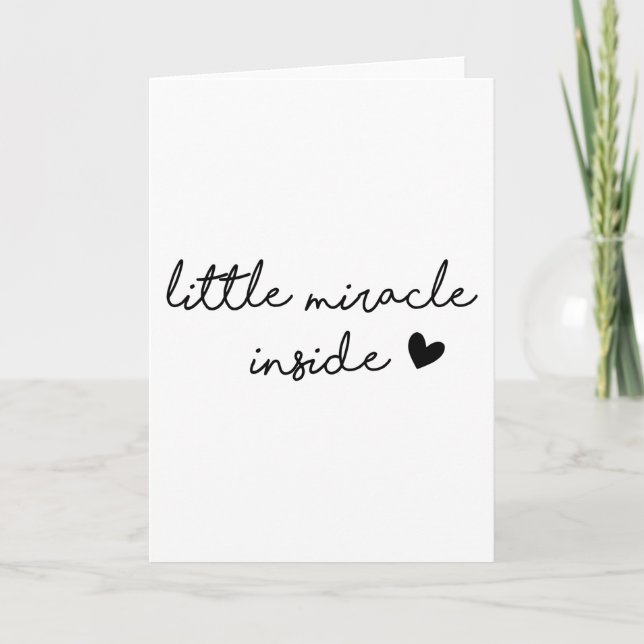 Little Miracle Inside Karte (Vorderseite)