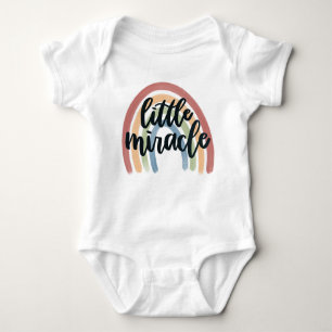 Little Miracle Rainbow Baby Bodysuit Baby Strampler