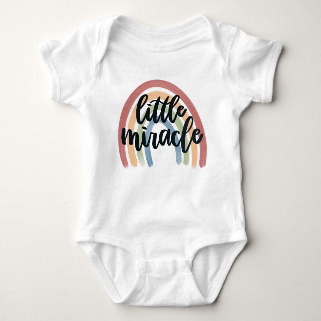 Little Miracle Rainbow Baby Bodysuit Baby Strampler (Vorderseite)