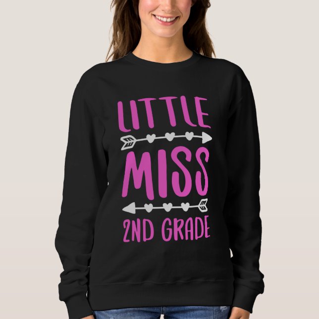 Little Miss 2nd T - Shirt Second Grade Girl Sh (Vorderseite)