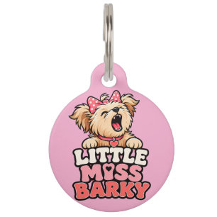 Little Miss Barky Hundeanhänger Haustiermarke