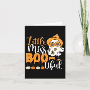 Little Miss Boo schön Niedlich Boo Ghost Halloween Karte