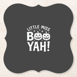 Little Miss Booyah Halloween-Kürbisdesign_1 Untersetzer