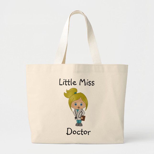 Little Miss Doctor - Niedliche Blonde Tote Tasche (Vorne)