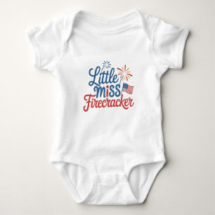 Little Miss Firecracker Baby Strampler