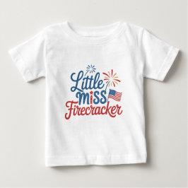 Little Miss Firecracker Baby T-shirt