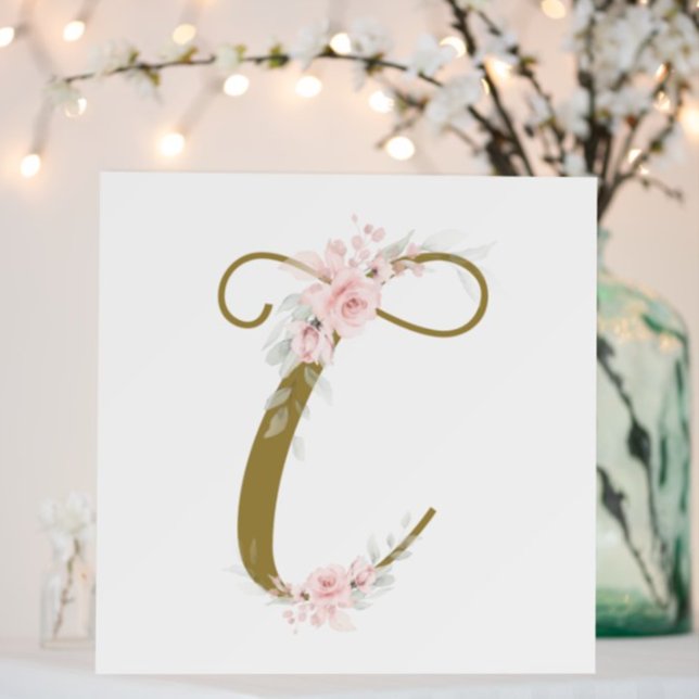 Little Miss Floral Baby's Initial Shower Kinderzim Poster (Von Creator hochgeladen)