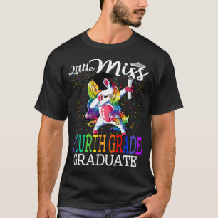 Little Miss Fourth Grade Unicorn T-Shirt