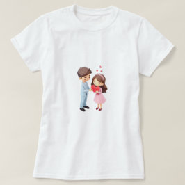 Little Miss | Happy Valentines Day | Niedliche Ges T-Shirt