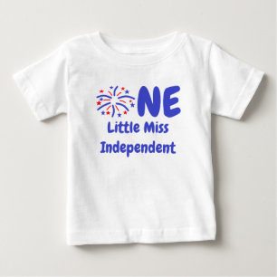 Little Miss Independent 1. Geburtstag Baby T - Shi T-shirt