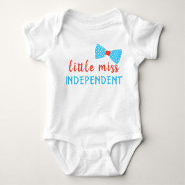Little Miss Independent Bow Baby Strampler