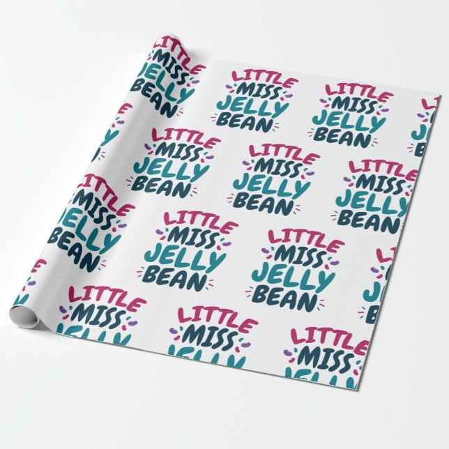 Little Miss Jelly Bean Oaster Candy Nickname Geschenkpapier (Ungerollt)