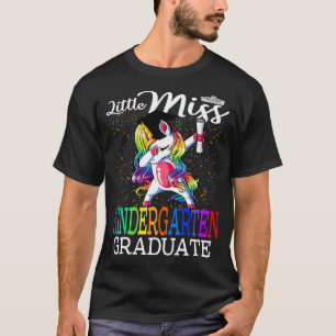 Little Miss Kindergarten Graduate Unicorn T-Shirt