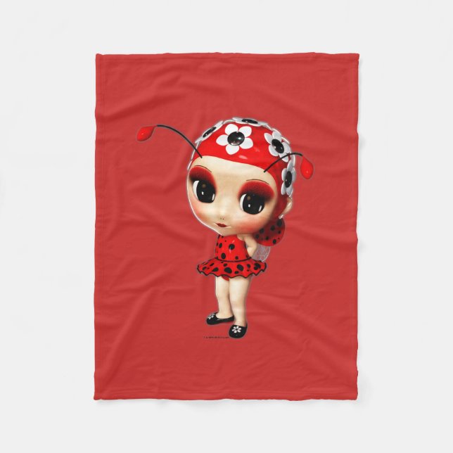 Little Miss Ladybug Fleecedecke (Vorderseite)