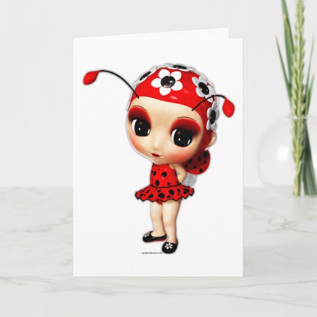 Little Miss Ladybug Karte (Vorderseite)