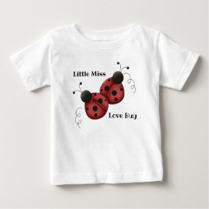 Little Miss Liebe Bug - Ladybugs Baby T-shirt