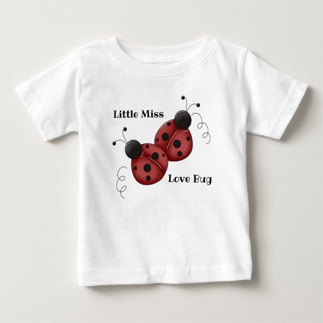 Little Miss Liebe Bug - Ladybugs Baby T-shirt (Vorderseite)