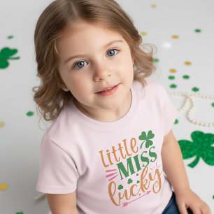 Little Miss Lucky St. Patrick T-Shirt für Kinder