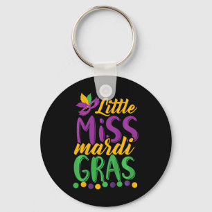 Little Miss Mardi Gras Funny Mardi Gras 2020 Schlüsselanhänger