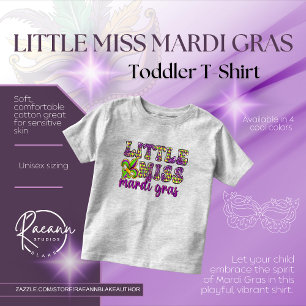 Little Miss Mardi Gras Kleinkind/Baby T - Shirt