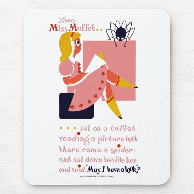Little Miss Muffet Mousepad (Vorne)