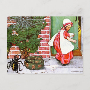 Little Miss Muffet Postkarte