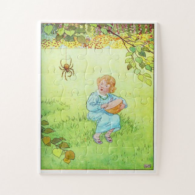 Little Miss Muffet Sat auf einem Tuffet Puzzle (Vertikal)