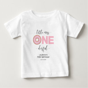 Little Miss Onederful 1. Geburtstag  Baby T-shirt