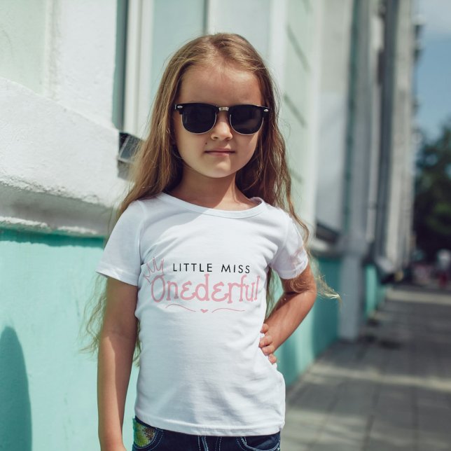 Little miss Onederful 1. Geburtstag Baby T - Shirt (Von Creator hochgeladen)