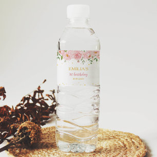 Little Miss Onederful Birthday Water Flasche Etike Wasserflaschenetikett