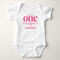 Little Miss Onederful Erstes Geburtstags-Shirt
