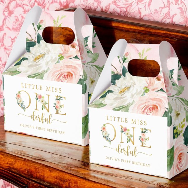 Little Miss Onederful Girl 1. Geburtstag Party Geschenkschachtel (Von Creator hochgeladen)