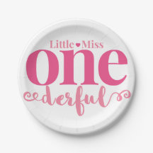 Little Miss Onederful Party Teller