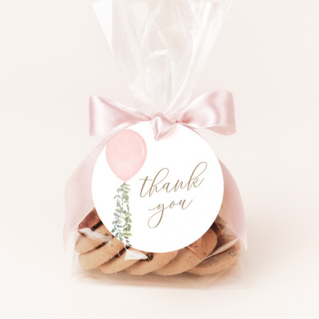 Little Miss Onederful Pink Ballon Geburtstag Geschenkanhänger (Von Creator hochgeladen)