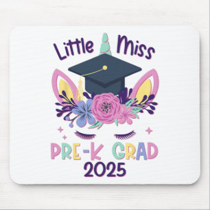 Little Miss Pre-k Grad Preschool Prek Abschluss 2 Mousepad