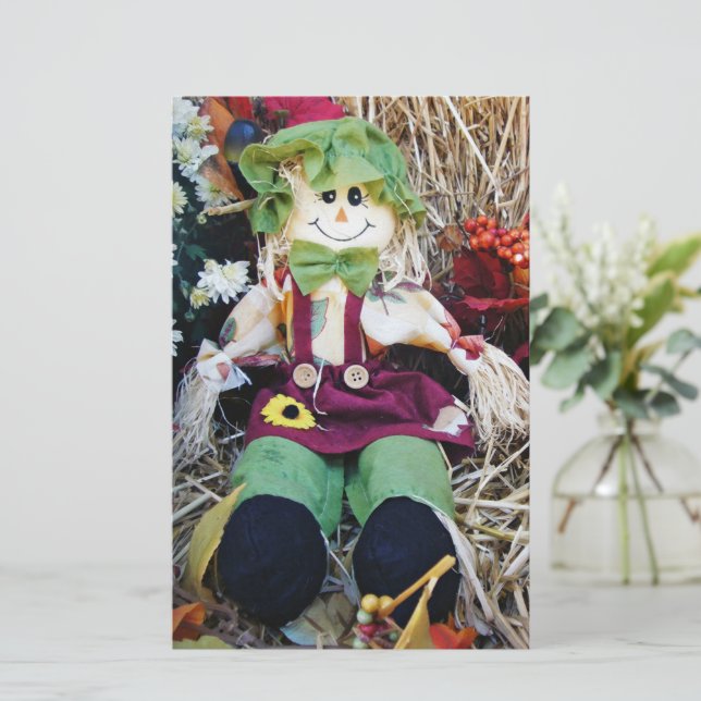 Little Miss Scarecrow Briefpapier (Stehend Vorderseite)