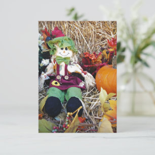 Little Miss Scarecrow Dankeskarte