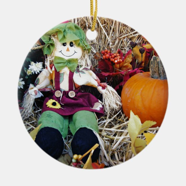 Little Miss Scarecrow Keramikornament (Vorne)