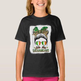 Little Miss Shenanigans St Patricks Day T-Shirt