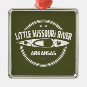 Little Missouri River Arkansas Kayaking Ornament Aus Metall