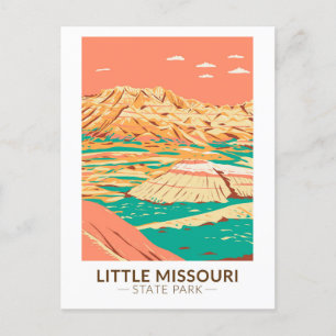 Little Missouri Staat Park North Dakota Vintag Postkarte