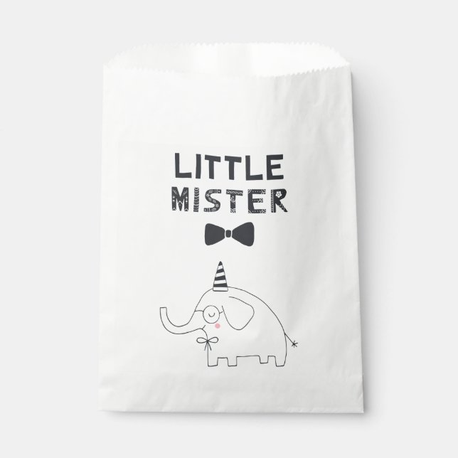 Little Mister | Baby Party Elephant | Geschenktütchen (Vorderseite)