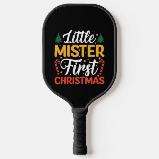 Little Mister First Christmas - Funny Christmas Pickleball Schläger