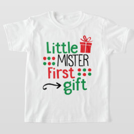 Little Mister First Geschenk Weihnachten T-Shirt