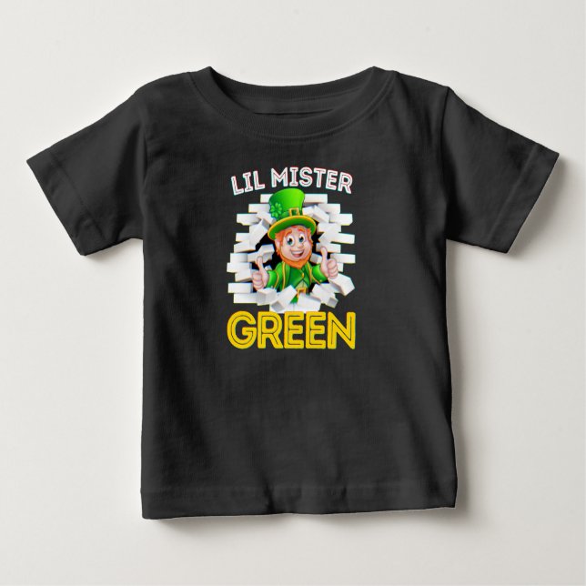 Little Mister Green Irish Baby Boy Leprechaun Boys T-shirt (Vorderseite)